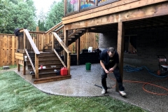 Aggregate Concrete Patio