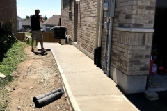 Broomed Concrete Walkway