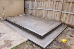 Broomed Concrete Patio