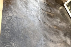 Adding the finish to stamped concrete