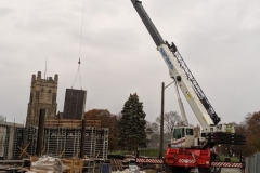Rigging in a pre-cast foundation wall