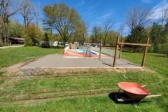 Broomed Concrete Pool Patio
